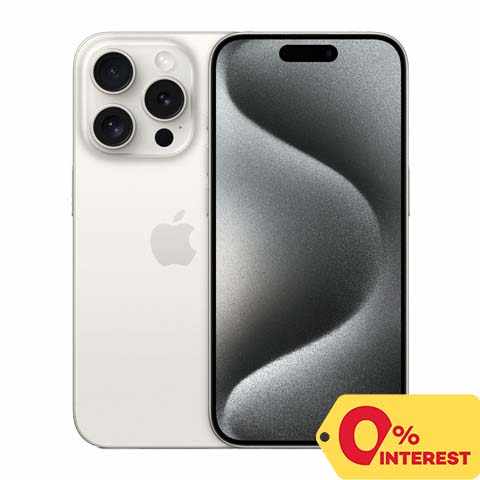 #18 Apple iPhone 15 Pro 128GB, White Titanium Cellphone Mobile