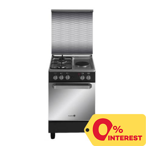 #02 Fujidenzo 62L Cooking Range Oven With Rotisserie, Silver, FGR-5521VTRMB
