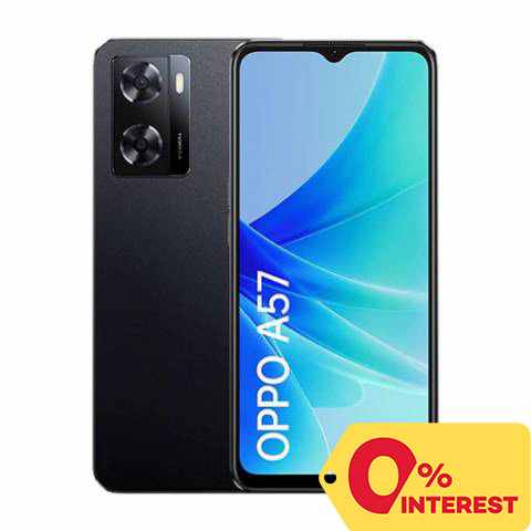 Oppo A57 128GB/4GB, Glowing Black Cellphone Mobile