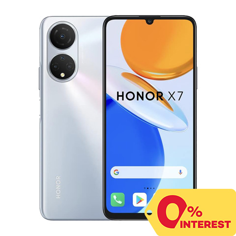 Honor X7 128GB/4GB Silver Cellphone Mobile Phone