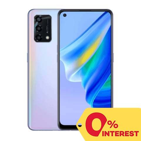 Oppo A95 128GB/8GB, Rainbow Silver Cellphone Mobile Phone